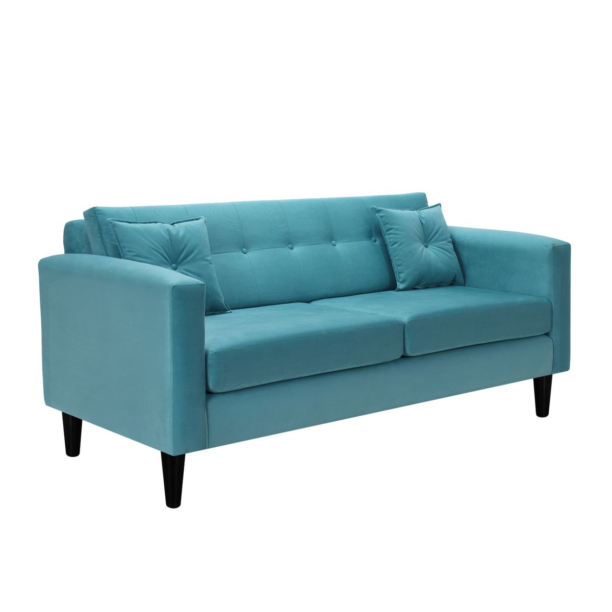 BODEVIR - Sofa New Retro 3 Cuerpos Felpa 00