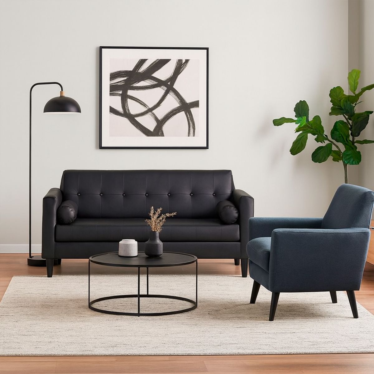 BODEVIR - Sofa Retro 3 Cuerpos Pu 00