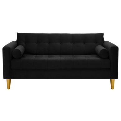 Sofa Retro 3C Felpa 01 Negro