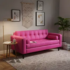BODEVIR - Sofa Retro 3 Cuerpos Felpa 00