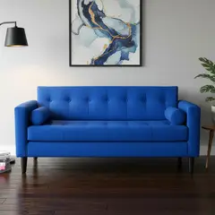 BODEVIR - Sofa Retro 3 Cuerpos Felpa 00