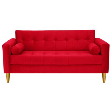Sofa Retro 3C Felpa 01 Rojo