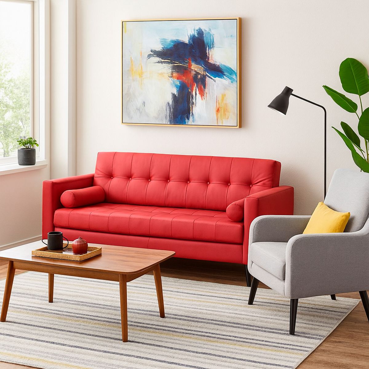 BODEVIR - Sofa Retro 3 Cuerpos Pu 00