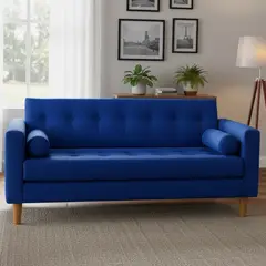 BODEVIR - Sofa Retro 3 Cuerpos Felpa 04