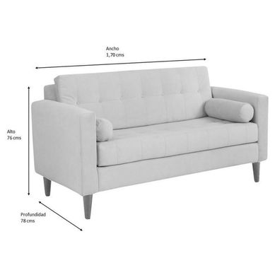 Sofa Retro 3C Felpa 04 Chocolate