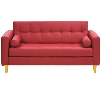 Sofa Retro 3C PU 04 Rojo