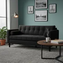 BODEVIR - Sofa Retro 3 Cuerpos Felpa 00