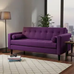 BODEVIR - Sofa Retro 3 Cuerpos Felpa 00