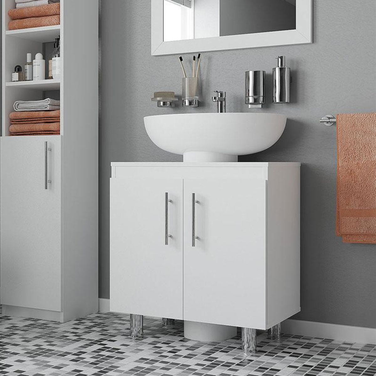 CIC - Mueble Vanitorio 2 Puertas Blanco