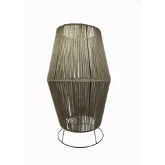 CONCEPT - Lámpara pie hilo textil 100% reciclado miel