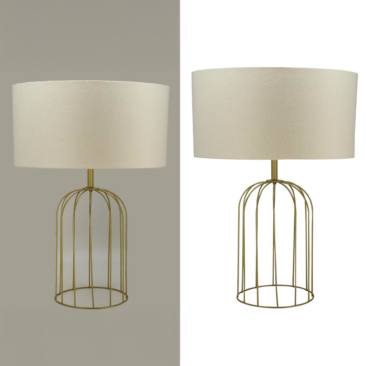 CONCEPT - Lámpara Mesa TLH-H98 Dorado 41x55 cm