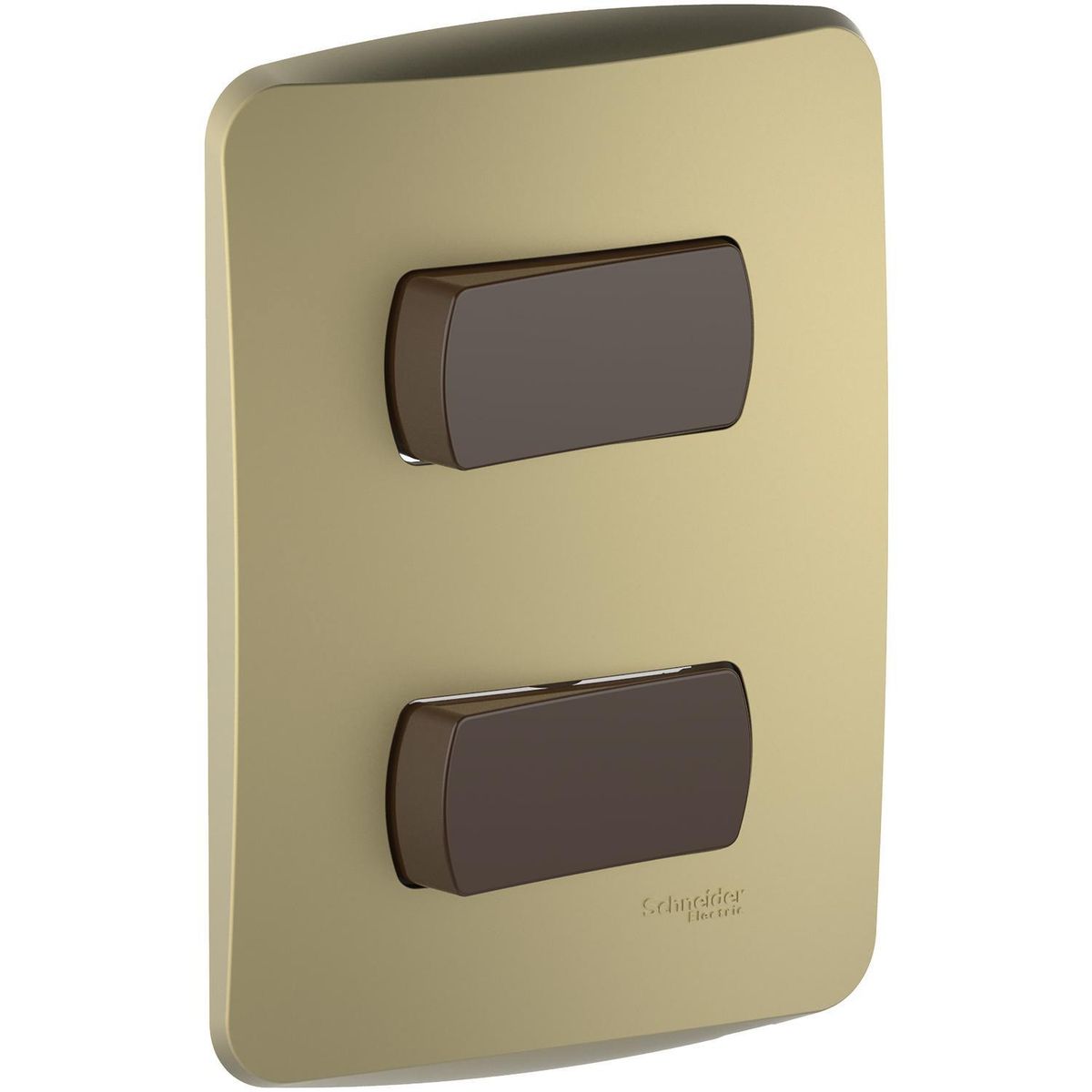 SCHNEIDER ELECTRIC - Placa Miluz armada int 9/12+9/24 dorado