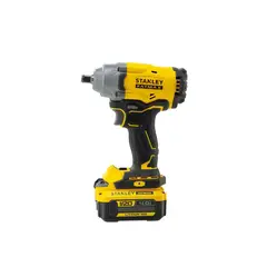 STANLEY - Llave de impacto inalámbrica 13mm 20V brushless + 2 baterias