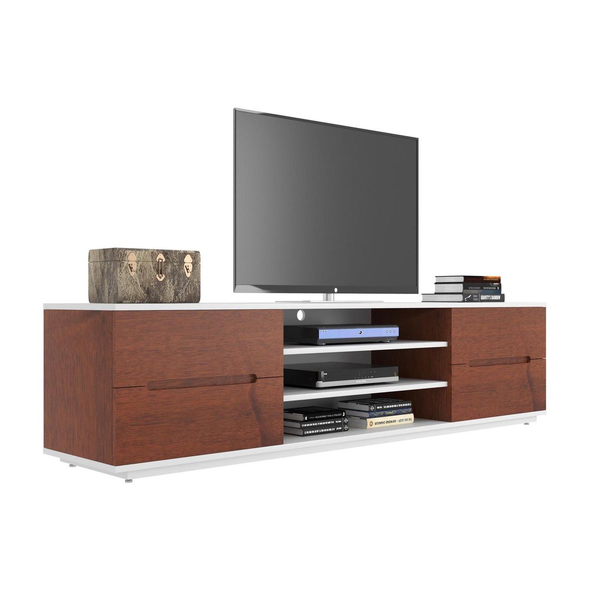 DI PORETTI - Rack TV 60 " Madrid Café 220x52x45 cm