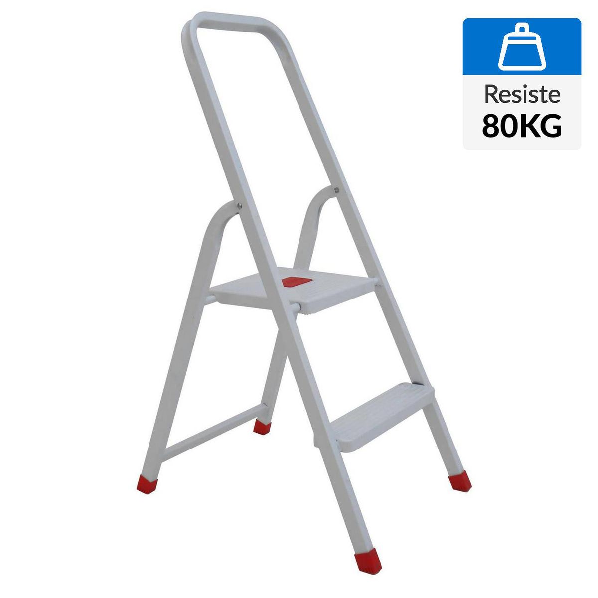AGM - Escalera con Descanso De paso Acero 95 cm 2 Peldaños