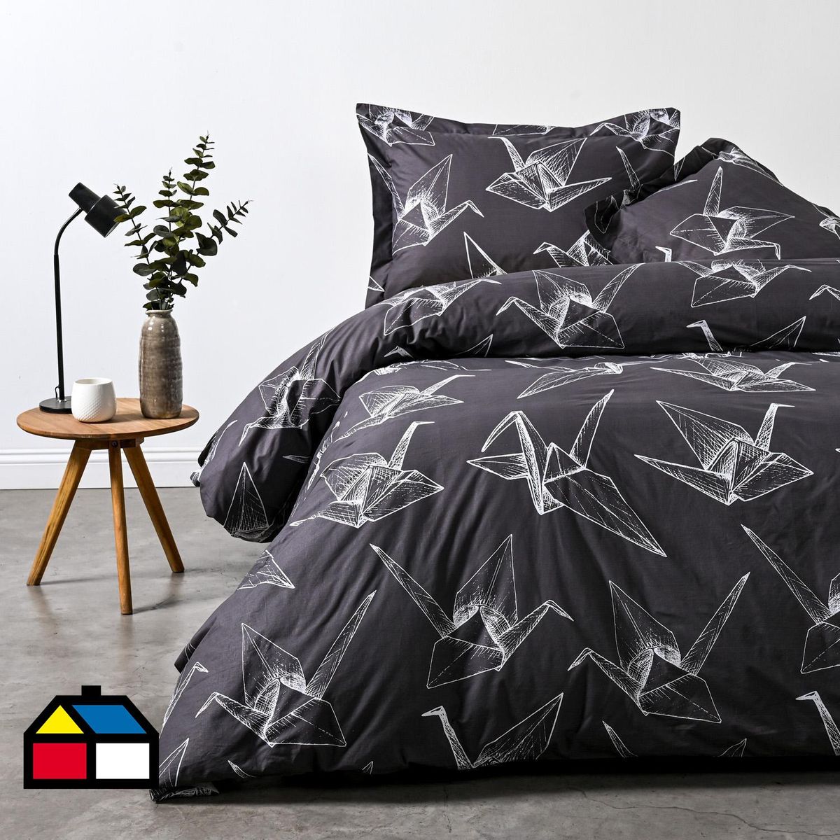 ELEMENT & CO - Funda de Plumón Super king Origami Blanco