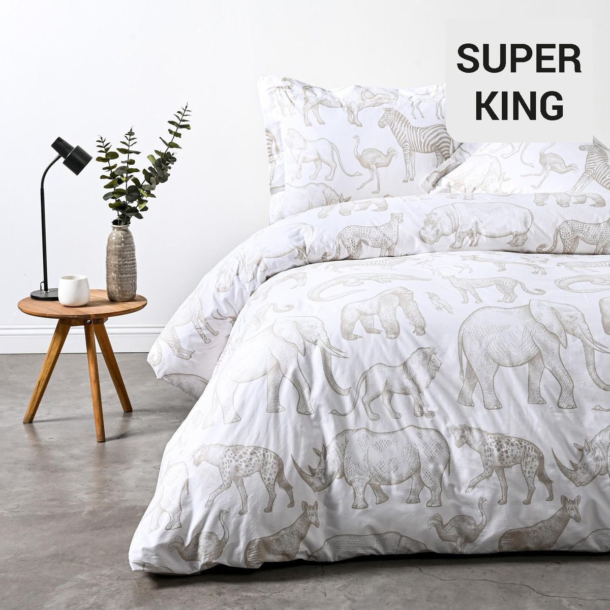 ELEMENT & CO - Funda de Plumón Super king Sabannah Blanco