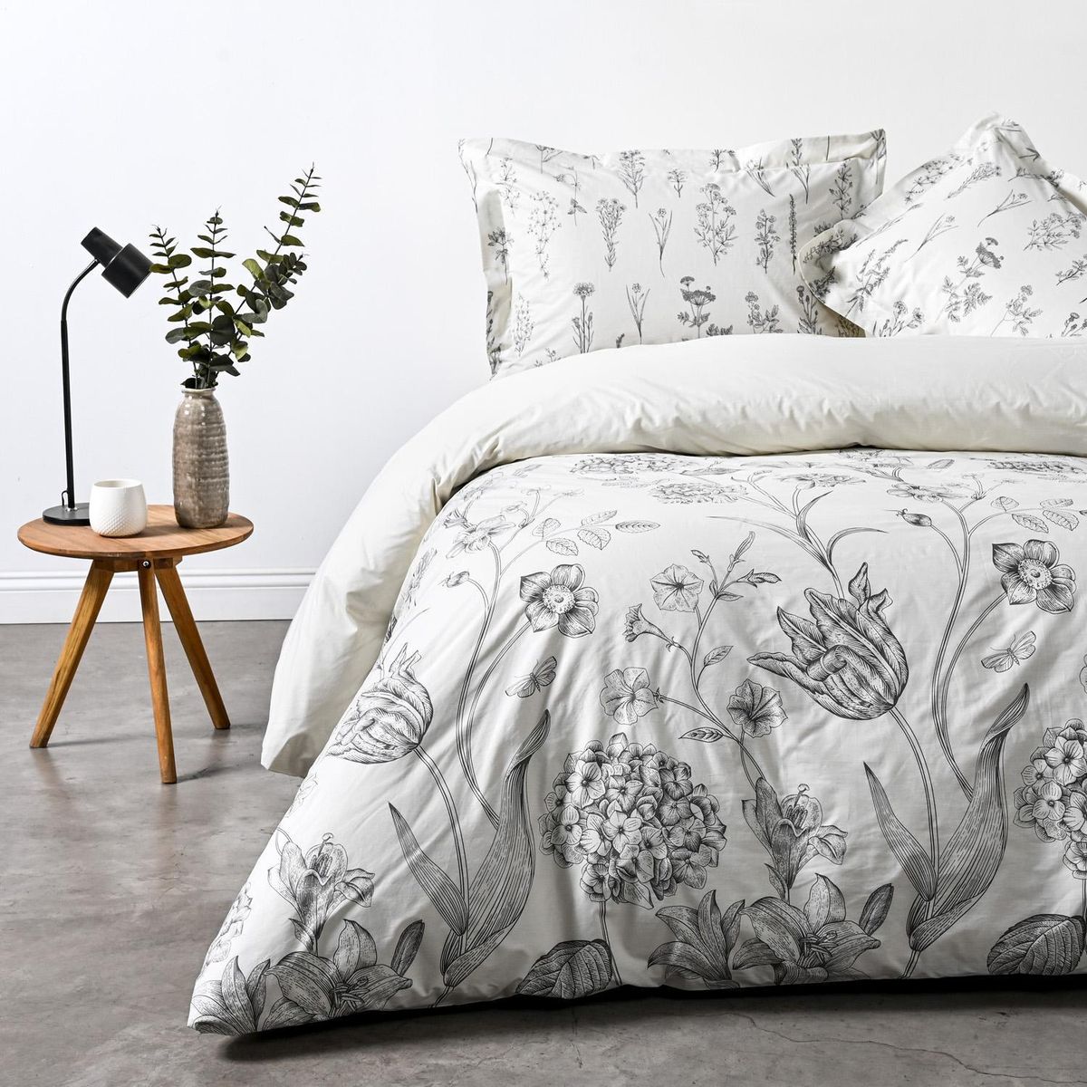 ELEMENT & CO - Funda de Plumón King Toscana Gris