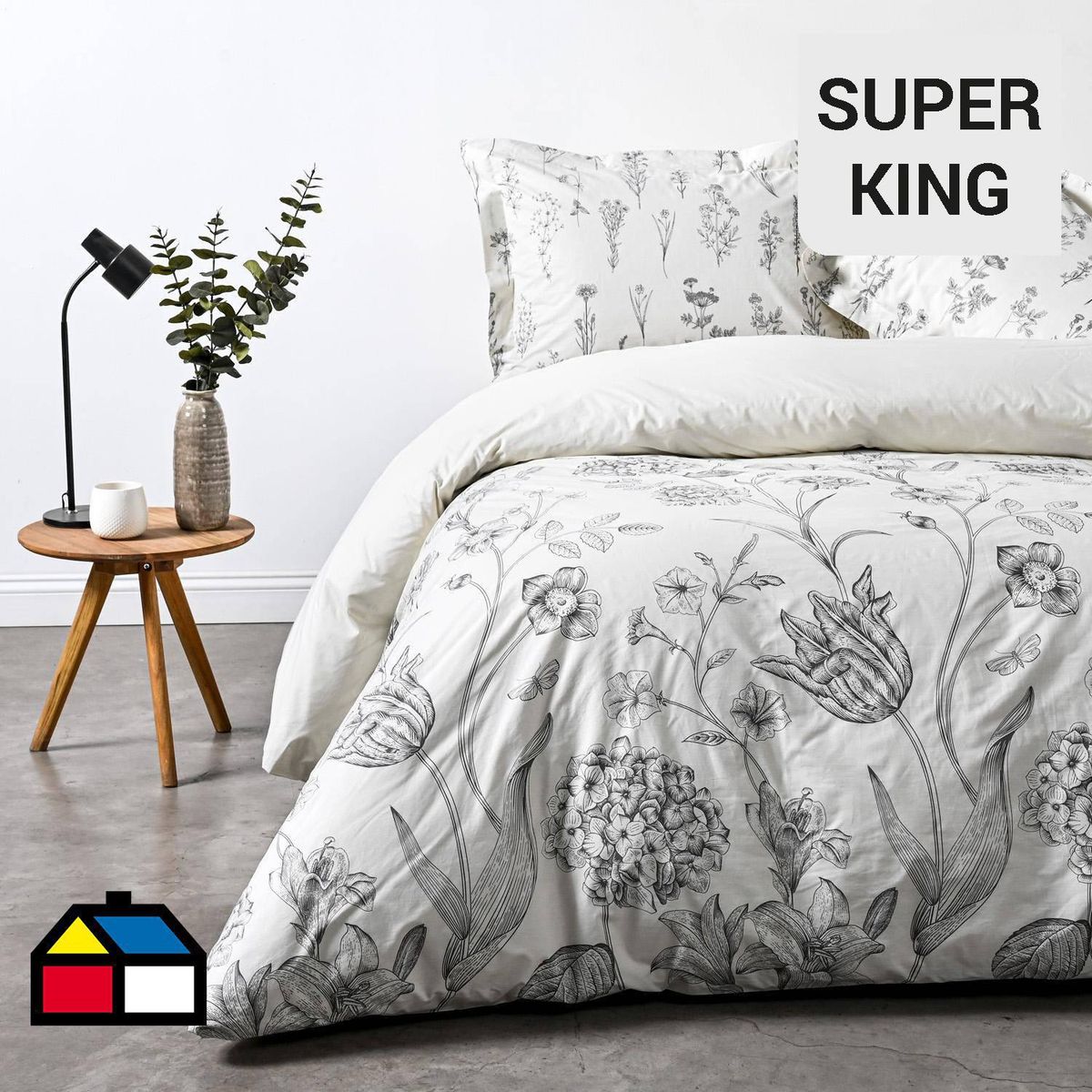 ELEMENT & CO - Funda de Plumón Super king Toscana Blanco