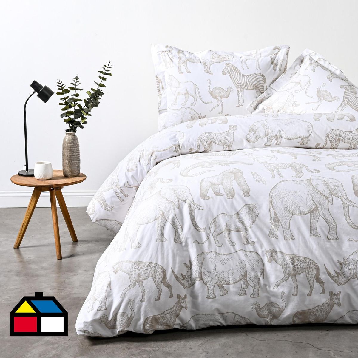 ELEMENT & CO - Funda de Plumón King Sabannah Blanco