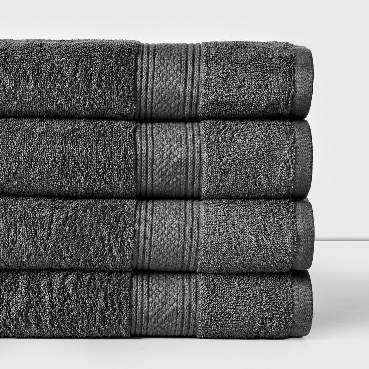 AMERICAN FAMILY - Toalla Baño Sábana 450 gr Algodón 76x160 cm Gris