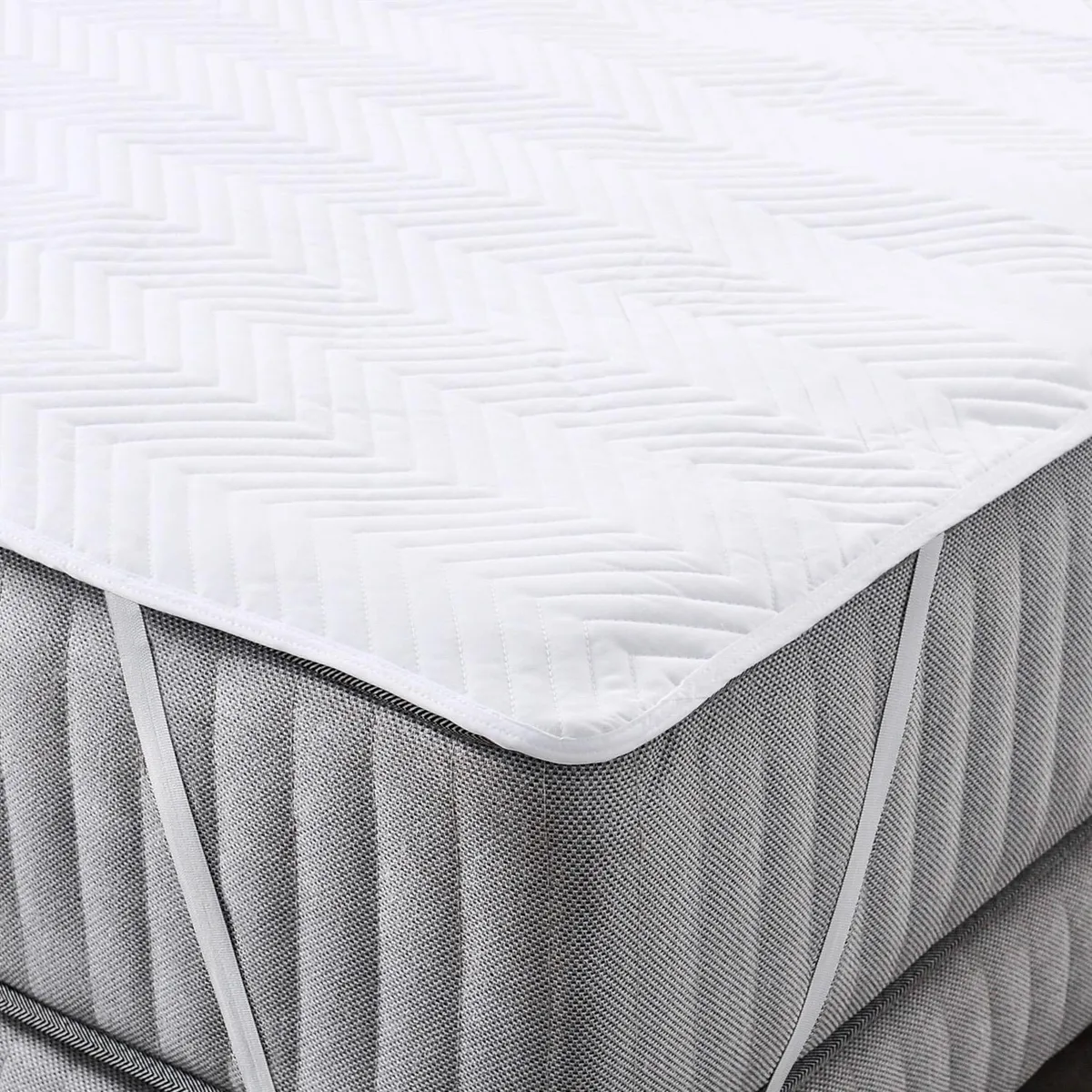 ELEMENT & CO - Cubrecolchón Classic 2 plazas Blanco