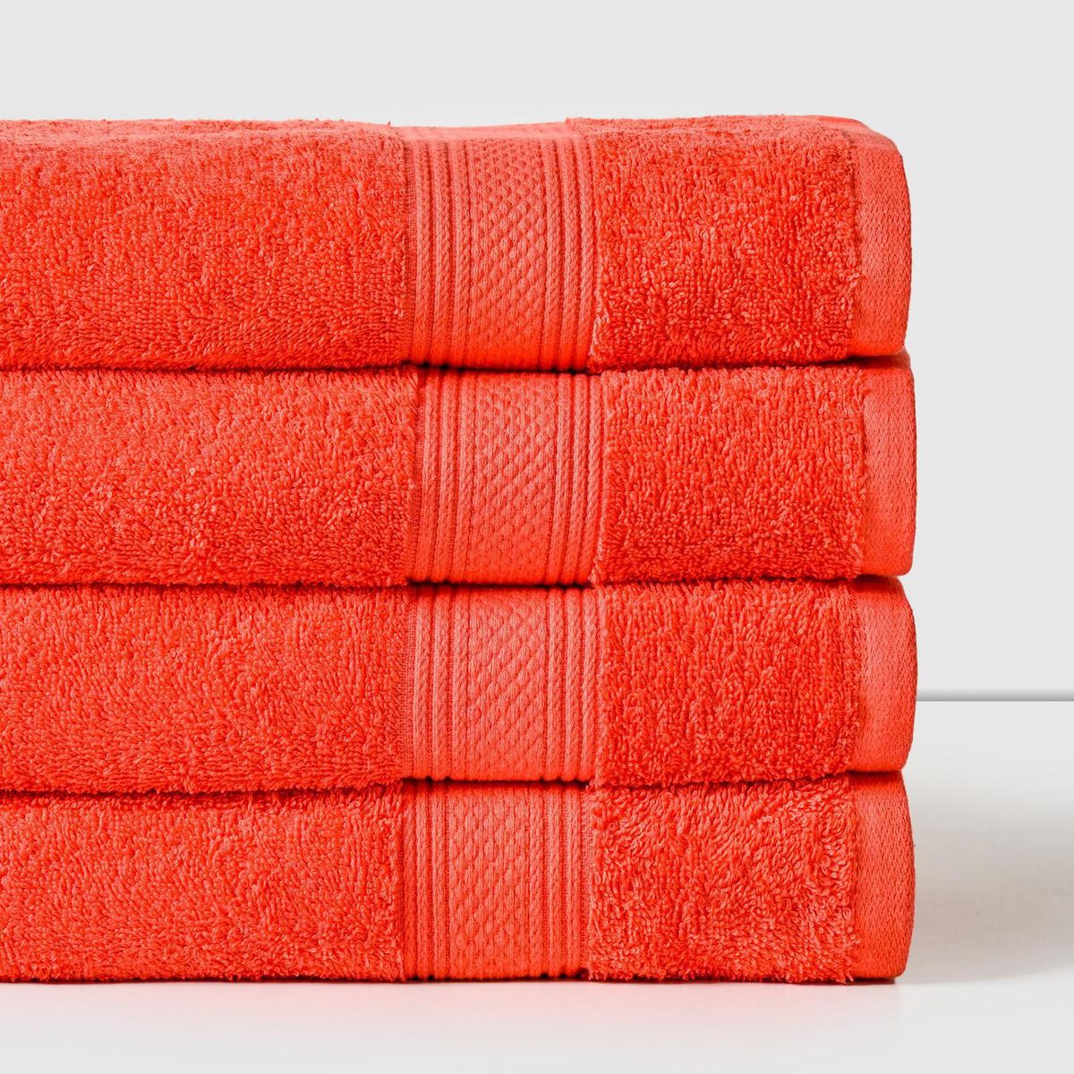 AMERICAN FAMILY - Toalla Baño Sábana 450 gr Algodón 76x160 cm Coral