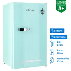 LIBERO - Frigobar  98 Litros Menta LFB-90M