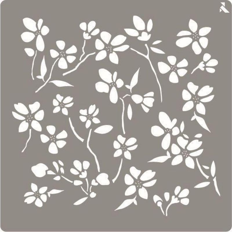 PINTURAS LA PAJARITA - Stencil Flowers 20x20