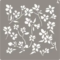 PINTURAS LA PAJARITA - Stencil Flowers 20x20