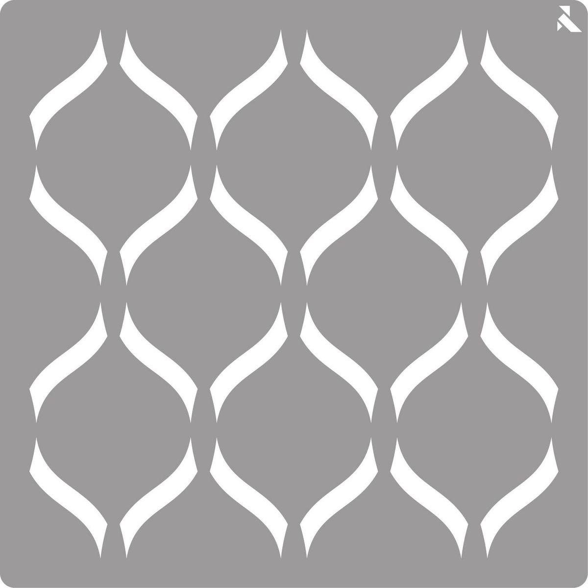 PINTURAS LA PAJARITA - Stencil Paredes Textura Geometrico 40 x 40