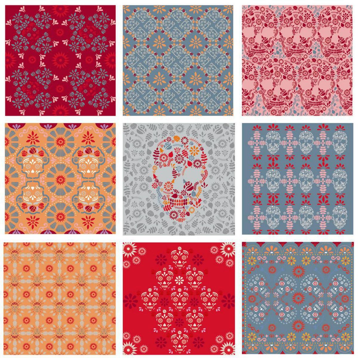 KANTU - Autoadhesivo catrina 15x15 9u