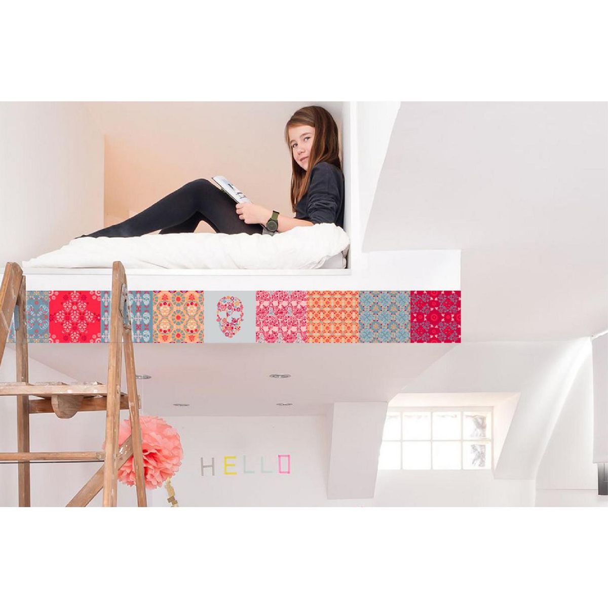 KANTU - Autoadhesivo catrina 15x15 9u