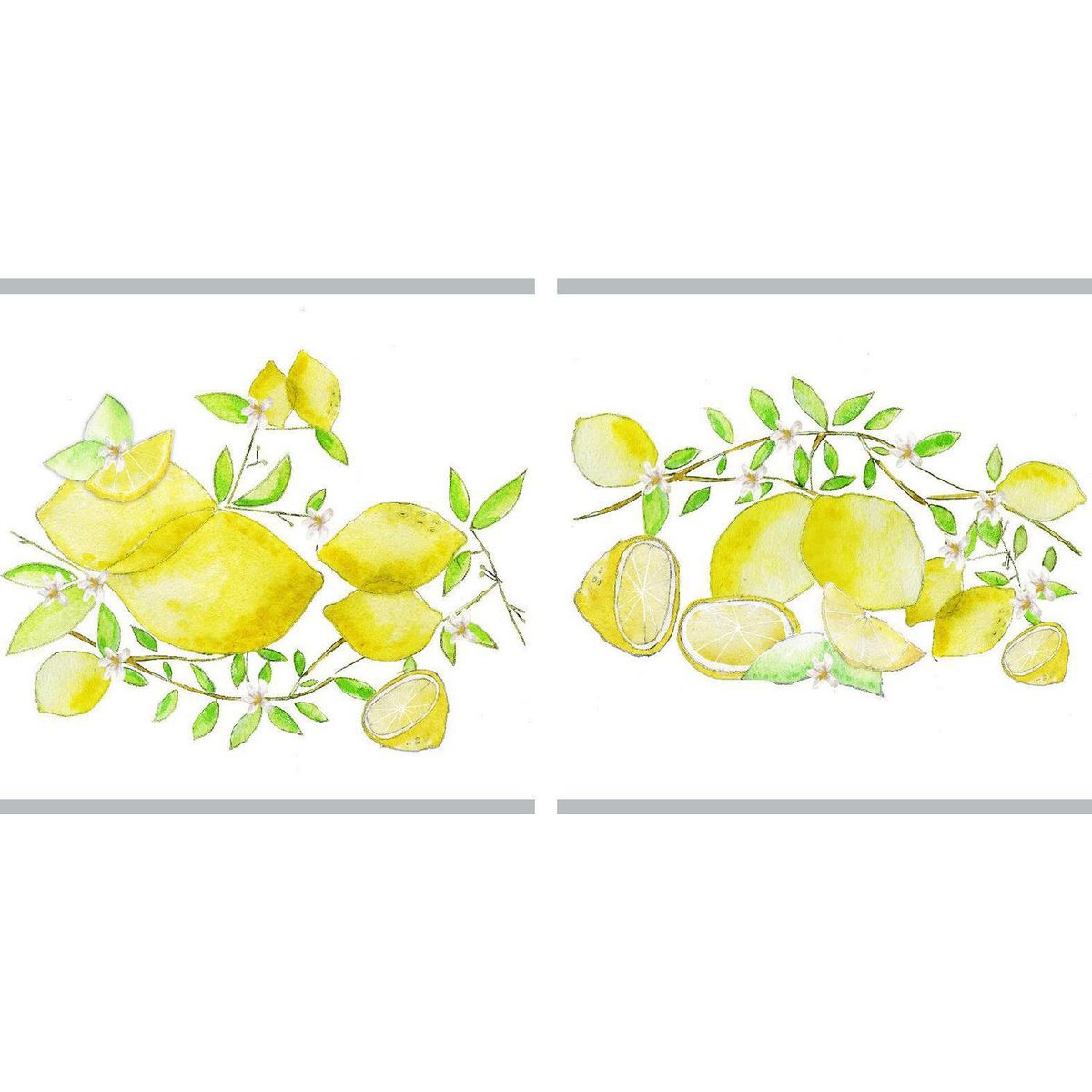 KANTU - Adhesivo limón 15x15 10u