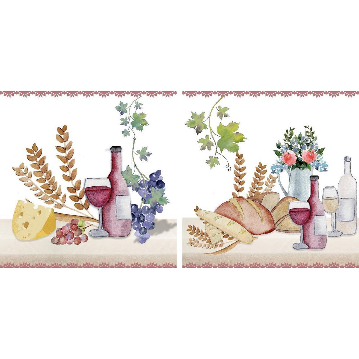 KANTU - Adhesivo bodegón 15x15 10u