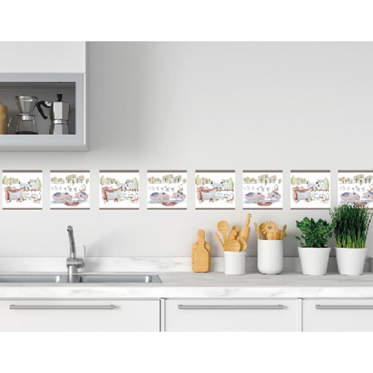 KANTU - Adhesivo acua sureña 15x15 10u