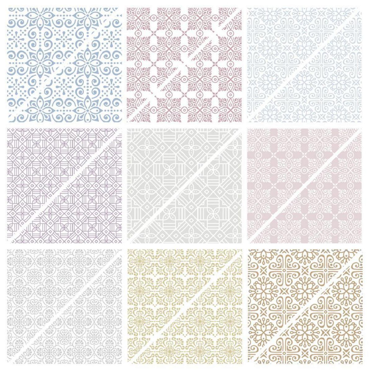 KANTU - Adhesivo pyd pastel 15x15 9u