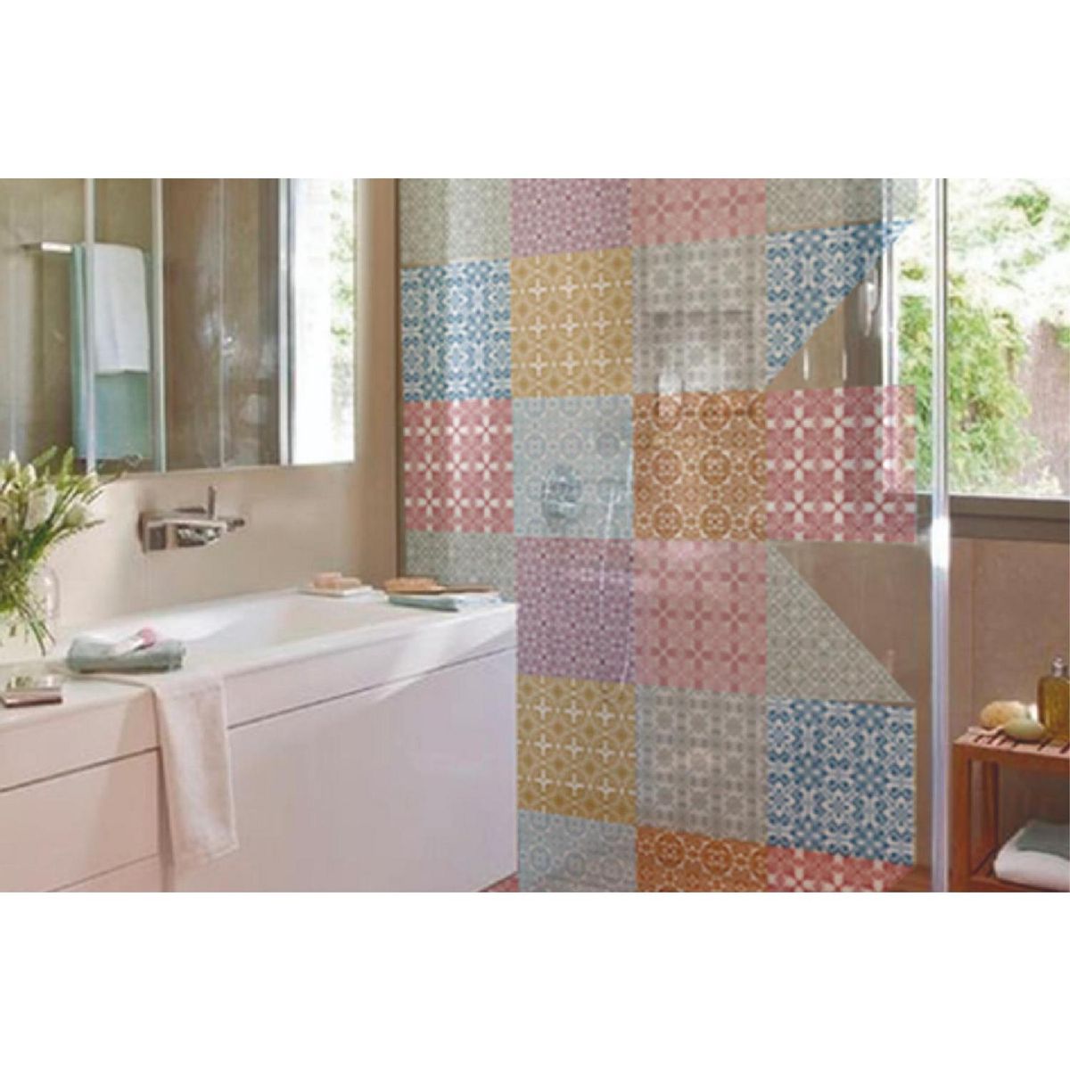 KANTU - Adhesivo pyd pastel 15x15 9u