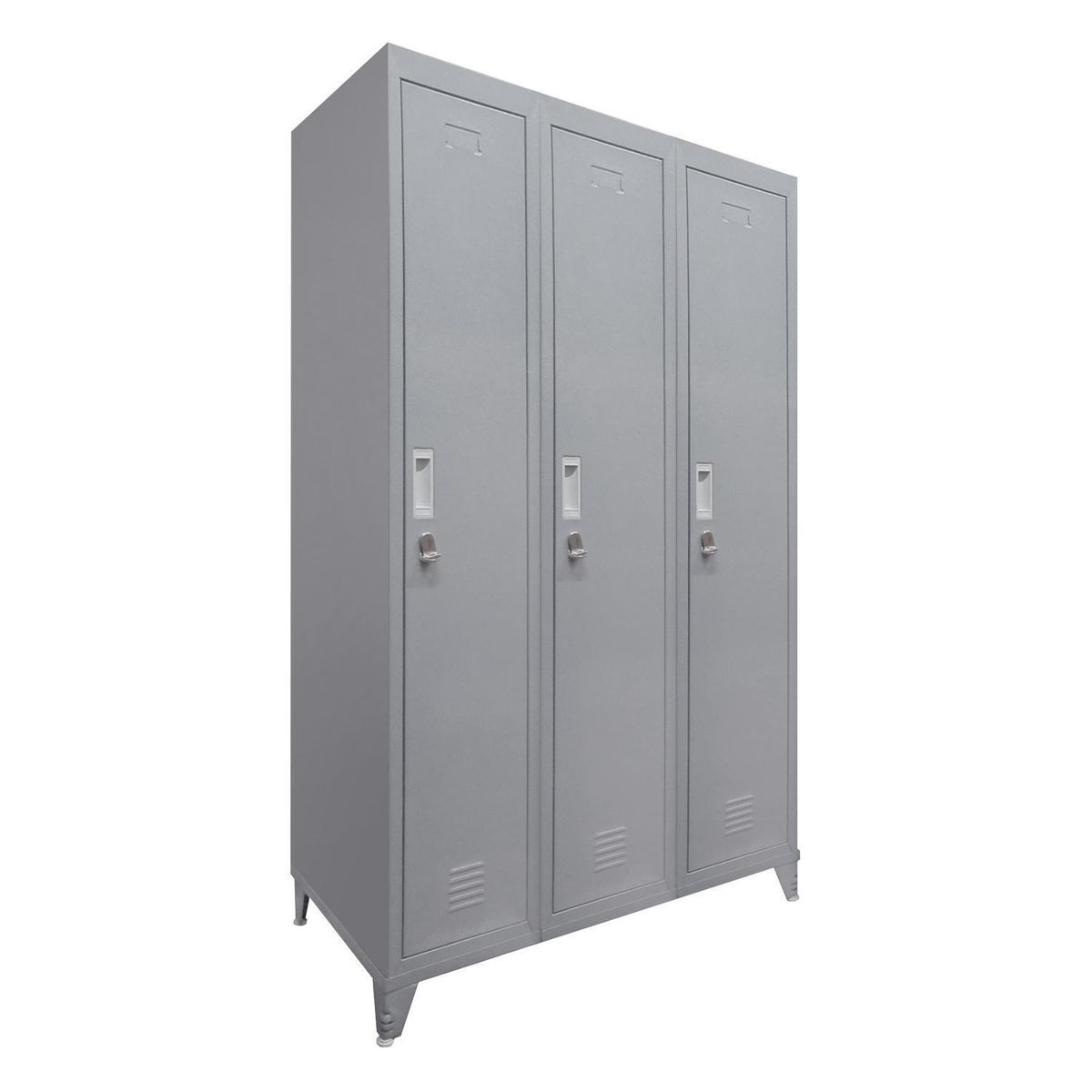 MALETEK - Locker M 3 Cuerpos 3 Puerta(s) 83x166x53 cm Gris