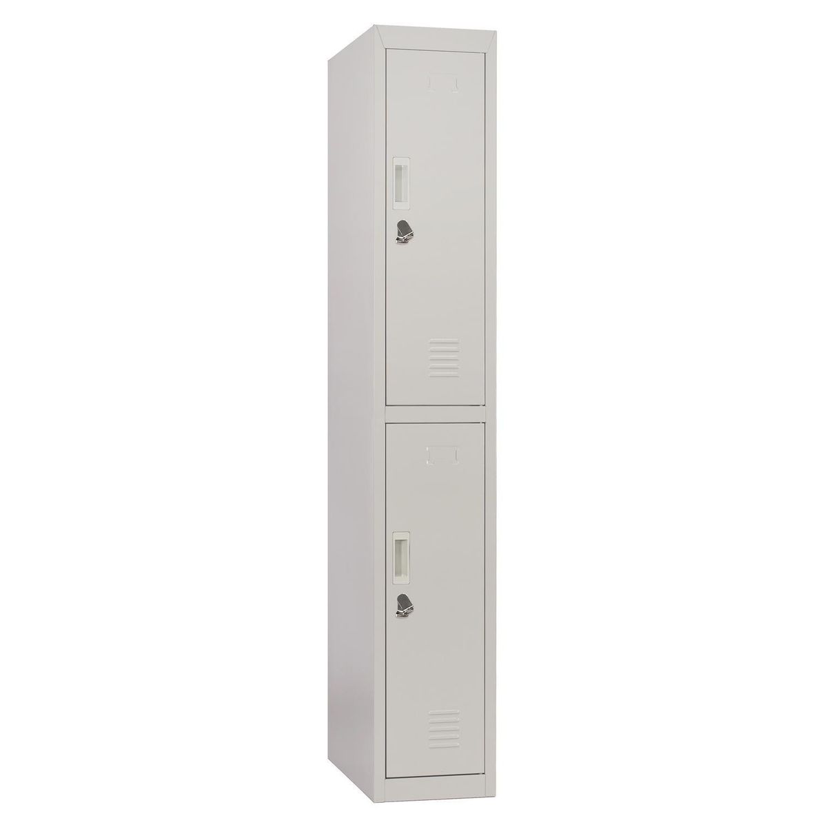 MALETEK - Locker Officelock 1 Cuerpo 2 Puerta(s) 28x166x52 cm Gris