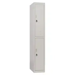 MALETEK - Locker Officelock 1 Cuerpo 2 Puerta(s) 28x166x52 cm Gris