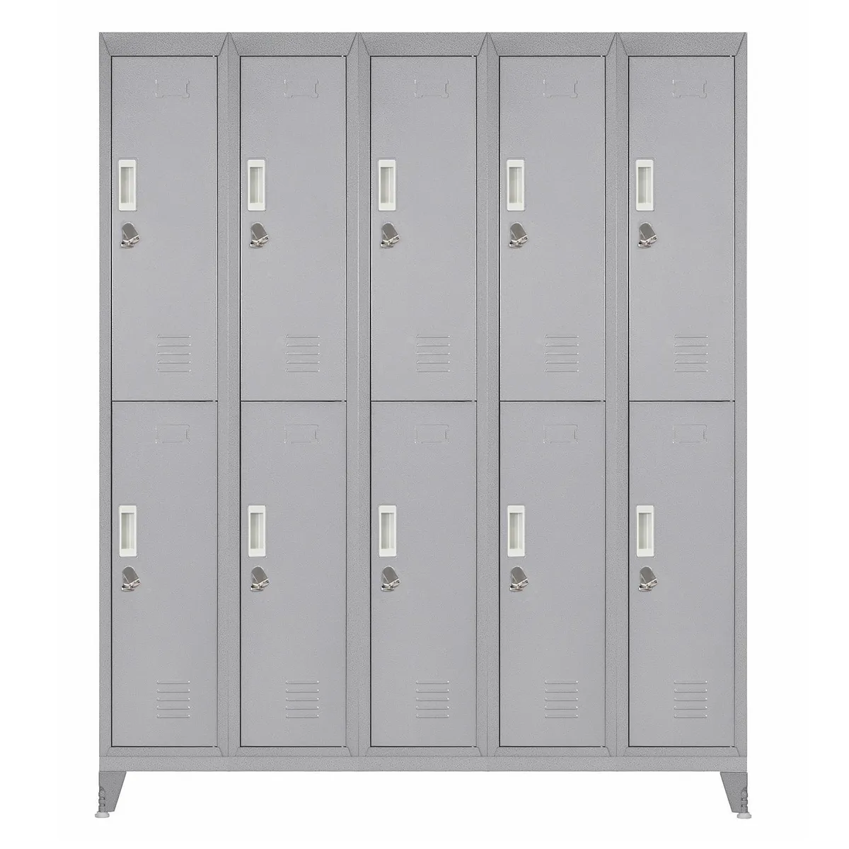 MALETEK - Locker M 5 Cuerpos 10 Puerta(s) 137x166x52 cm Gris