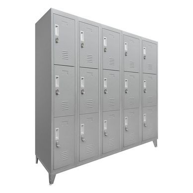 Locker M 5 cuerpos 15 casilleros