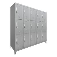 Locker M 5 Cuerpos 15 Puerta(s) 137x166x52 cm Gris