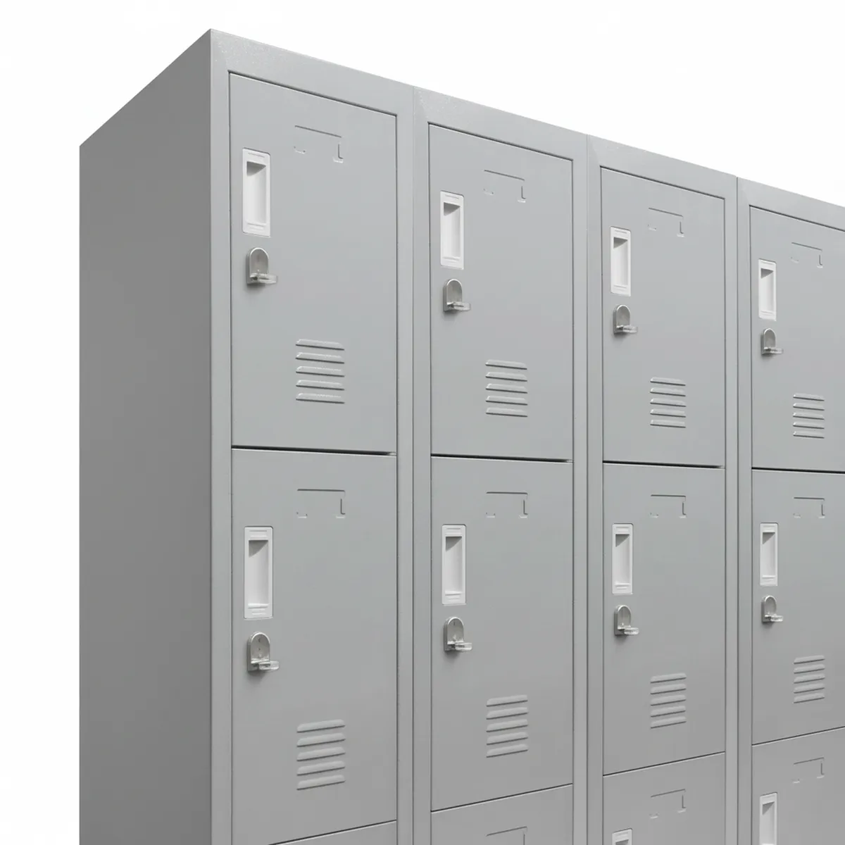 MALETEK - Locker M 5 Cuerpos 15 Puerta(s) 137x166x52 cm Gris