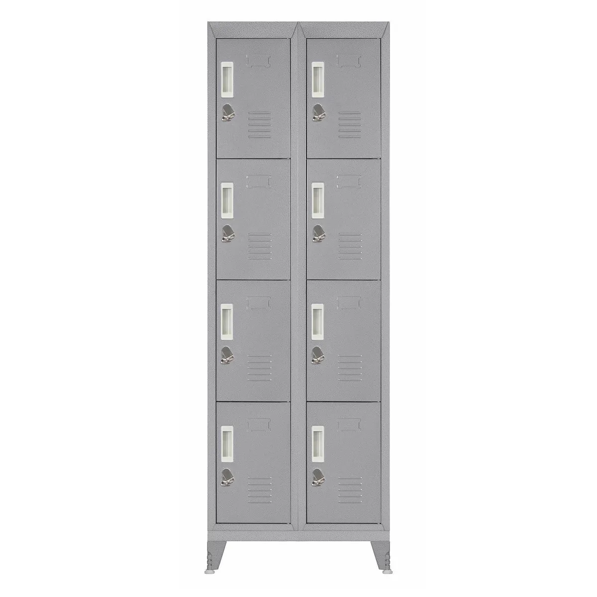 MALETEK - Locker M 2 Cuerpos 8 Puerta(s) 56,5x166x52 cm Gris