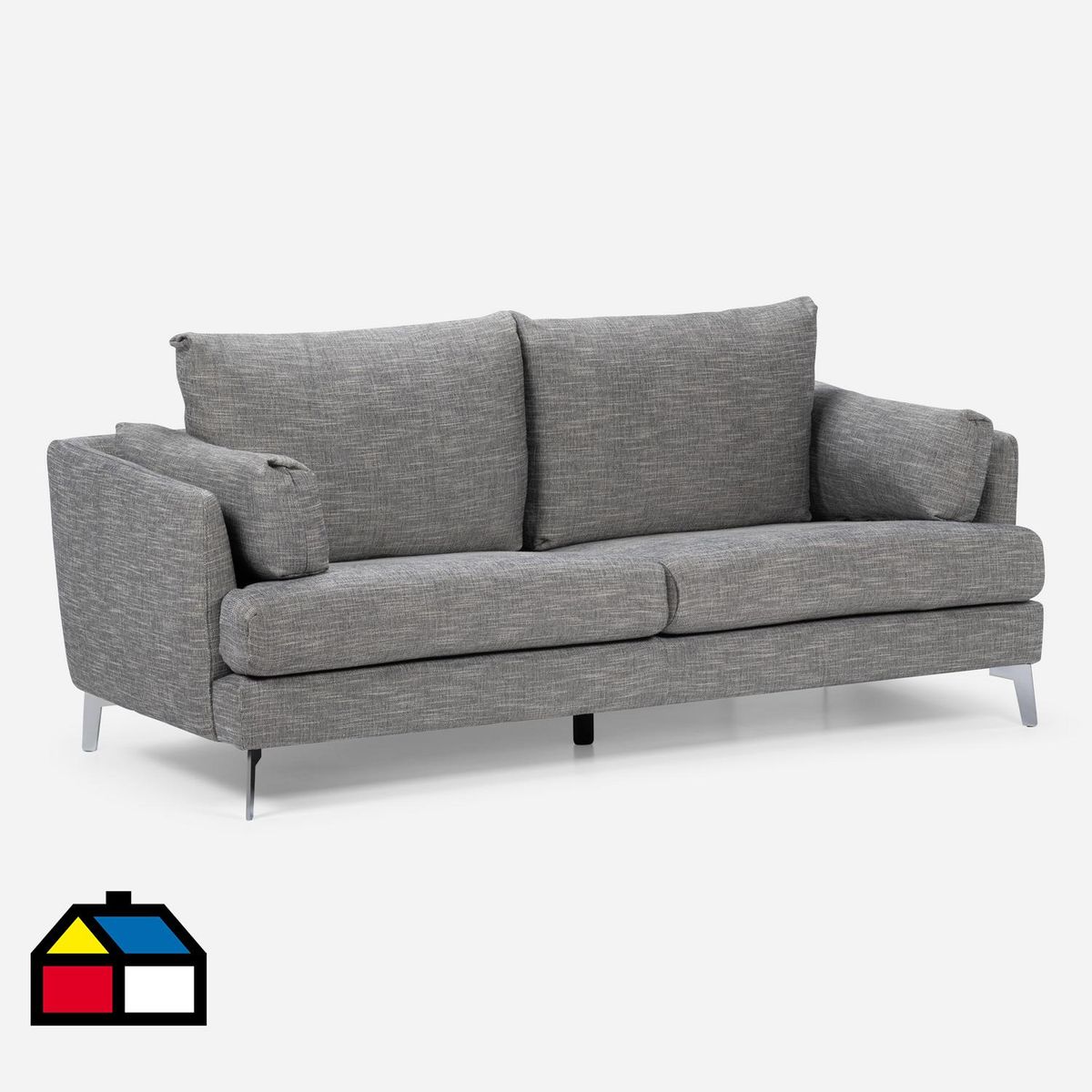 ROSEN - Sofá 3 cuerpos Tela/Madera