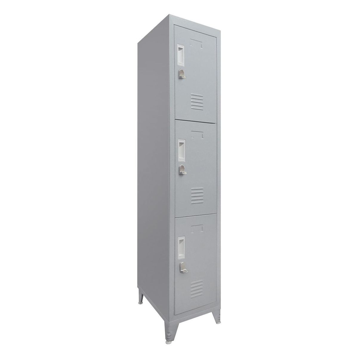 MALETEK - Locker M 1 Cuerpo 3 Puerta(s) 29x166x52 cm Gris