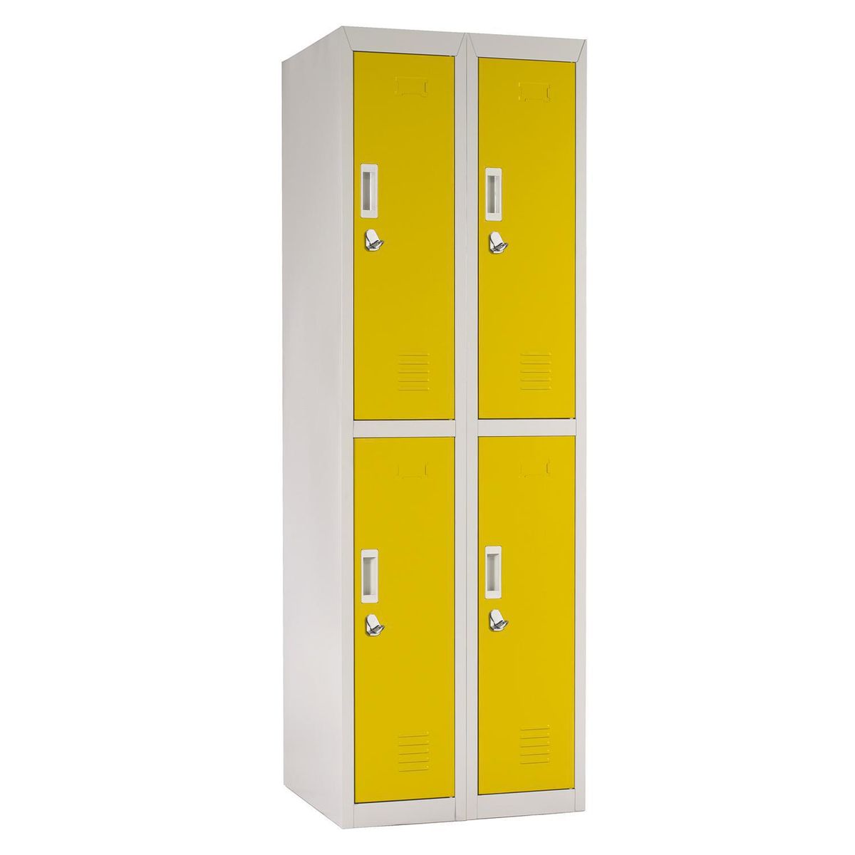 MALETEK - Locker Officelock 2 Cuerpos 4 Puerta(s) 57x166x53 cm Amarillo