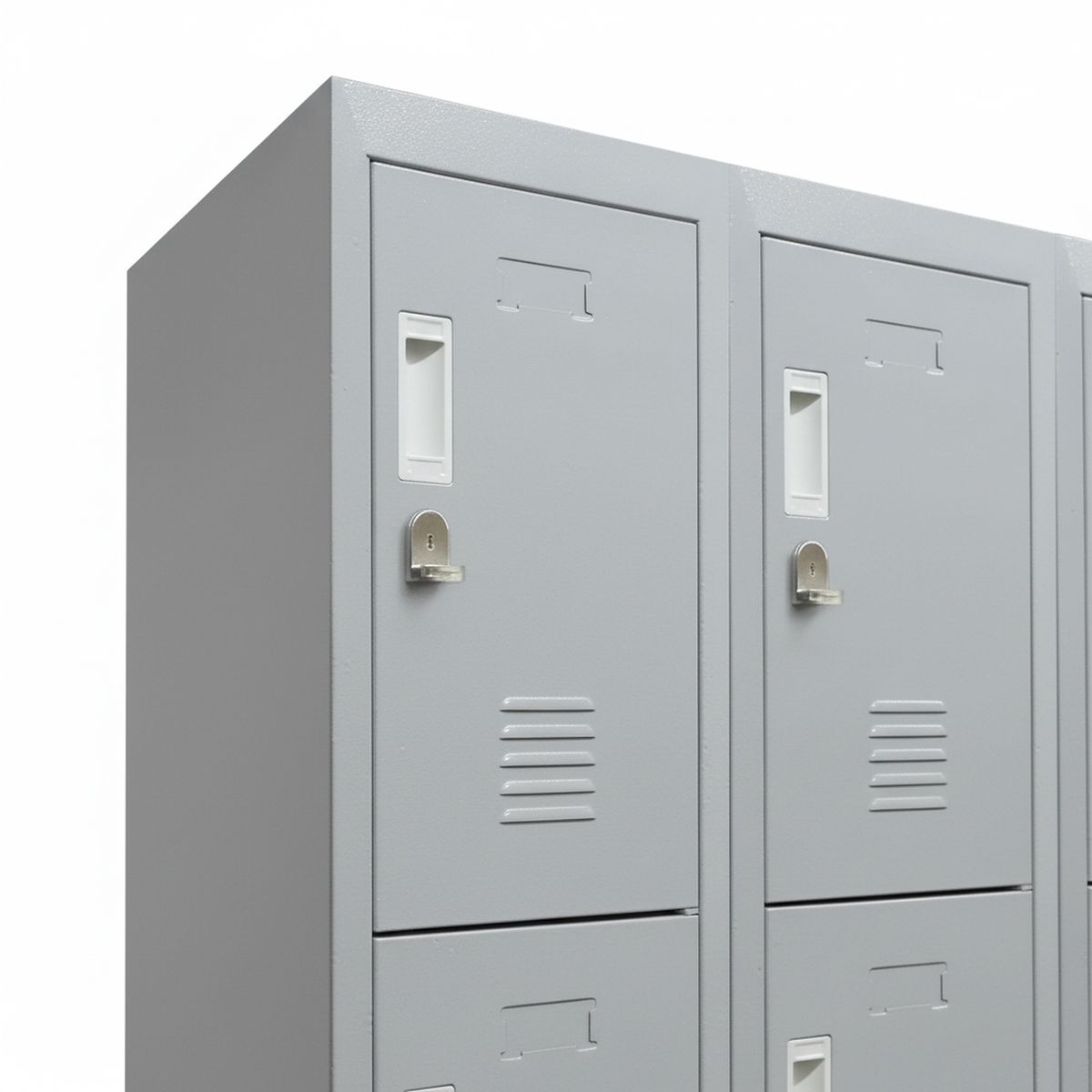MALETEK - Locker M 4 Cuerpos 12 Puerta(s) 111x166x52 cm Gris